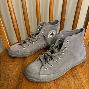 Converse Suede Gray High-Top Sneakers